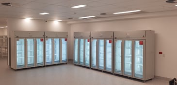 vaccine refrigerators with glass doors