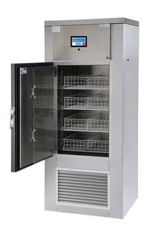 upright ffp freezer with glass door