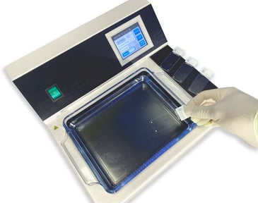 floatation baths with illuminated tray for paraffin preparation